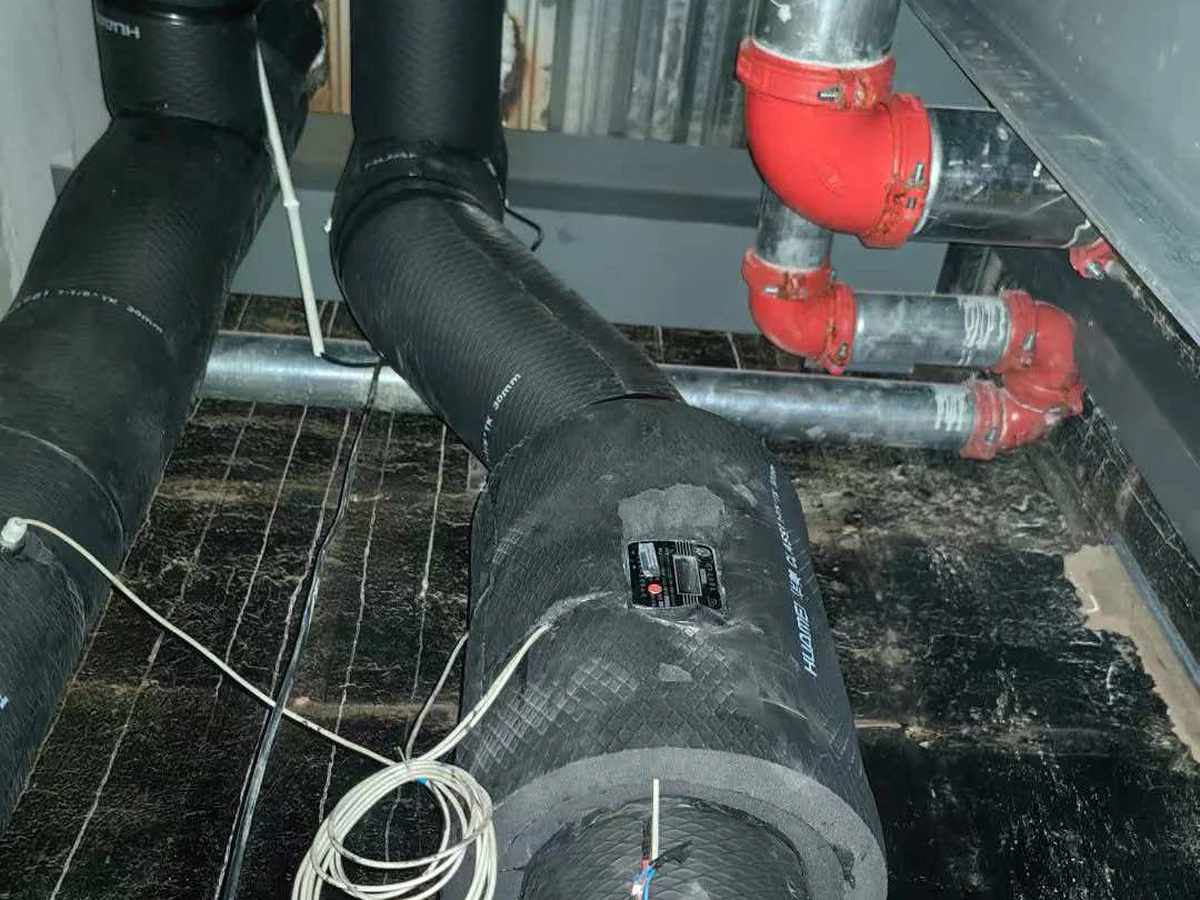 Meter installed on a lagged high-volume pipeline