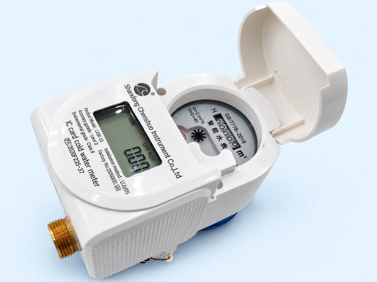 Chenshuo contactless IC card prepaid cold-water meter, open lid